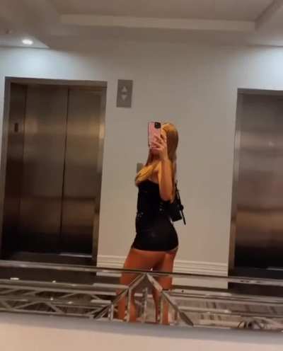 In black
