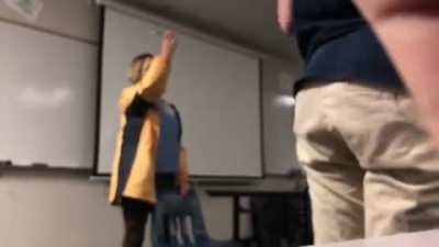 Crazy teacher has a breakdown and cuts student&rsquo;s hair