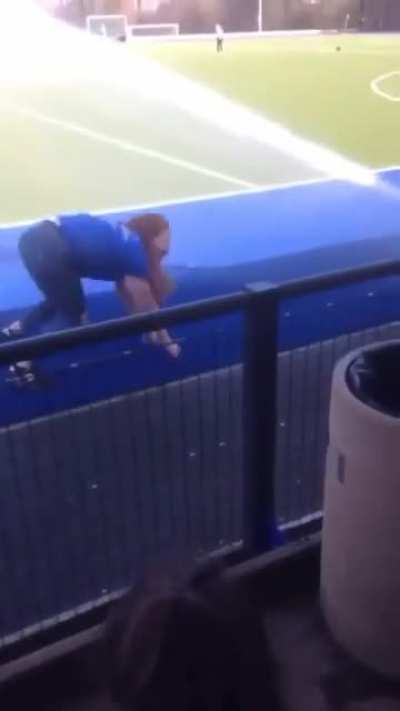 Worst pitch invader ever!