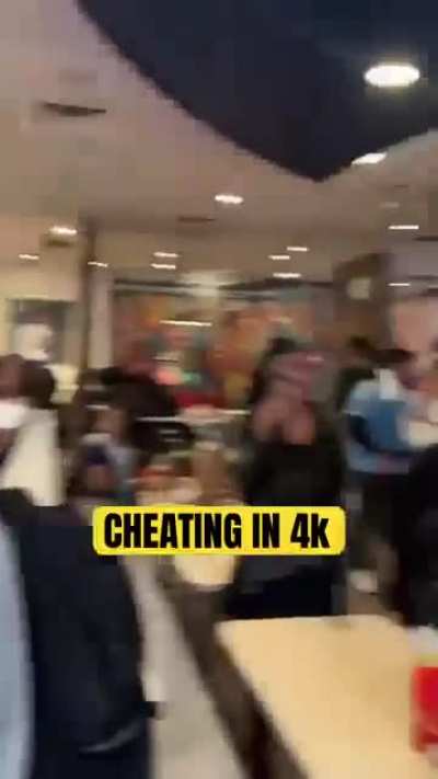 Wife catches husband cheating with girlfriend 👧🏼 in mcdonalds ‼️😂😂