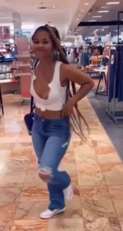 Throw back slow mo nip slip