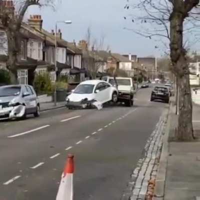 Towed the car, boss