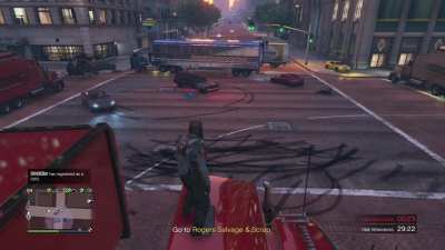 We shut down an intersection. Most fun I've had in a while.