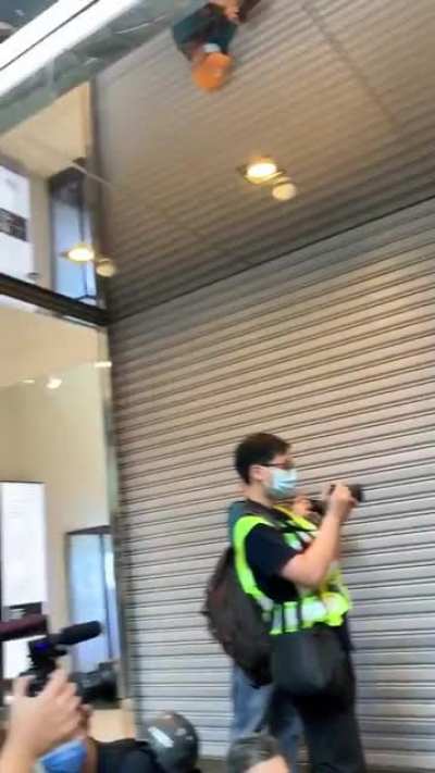 A young man starts a solo rendition of protest anthem &ldquo;Glory to Hong Kong&rdquo; and moments later is joined by a chorus of voices from people on the street. This video sums up where HK is right now. Yes, large scale protests have been stopped, but the spirit o