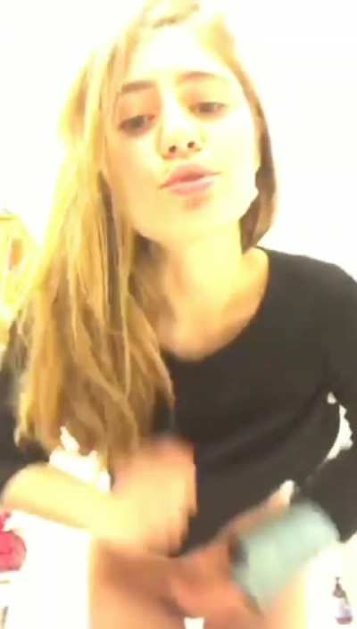 Lia Marie Johnson giving us a little glimpse