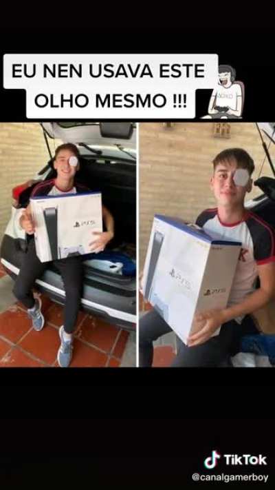 Eu nunca daria um olhor por um ps5,pq teria q dar o outro pra comprar os jogos