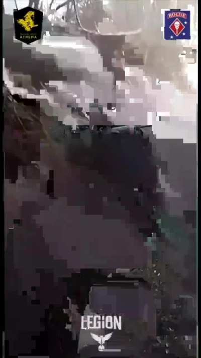 Go pro footage of the "Rogue" of the International Legion and the "Athena" unit both from the GUR working to defend their trench from a russian assault in the Kharkiv region, Date unknown