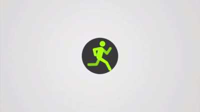 running green man gets fucking morphed against his will