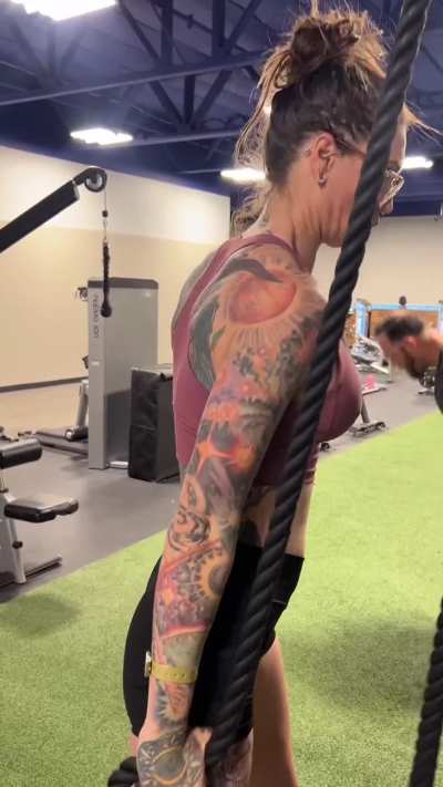 In the gym