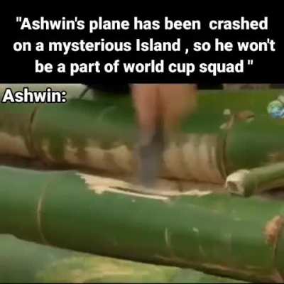 Ashwin is gonna be on squad 