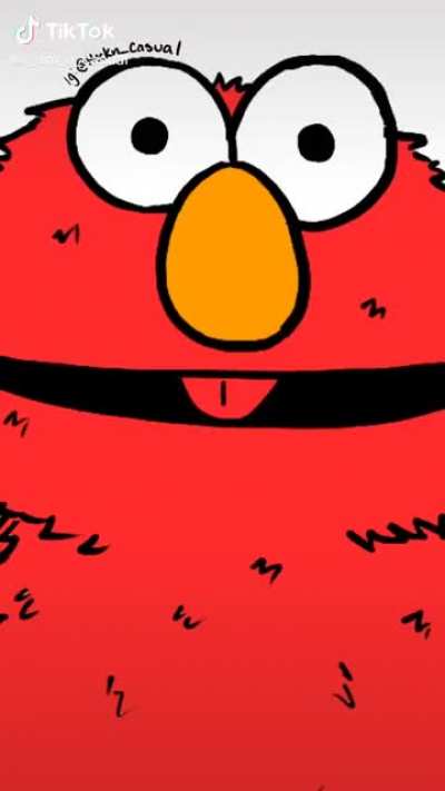 Why they got my man elmo chained up?