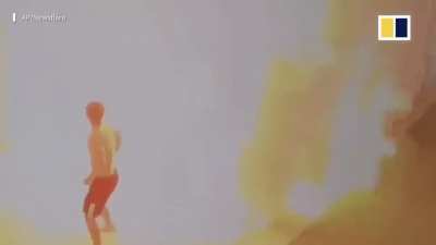 Newly produced foam contains a high concentration of Butane gas