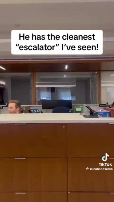 The cleanest “escalator” I’ve ever seen