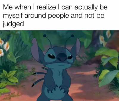 I can actually be myself