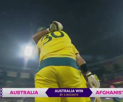 Maxwell did it with a cramp, just amazing, and kudos to Pat Cummins for maintaining partnership 