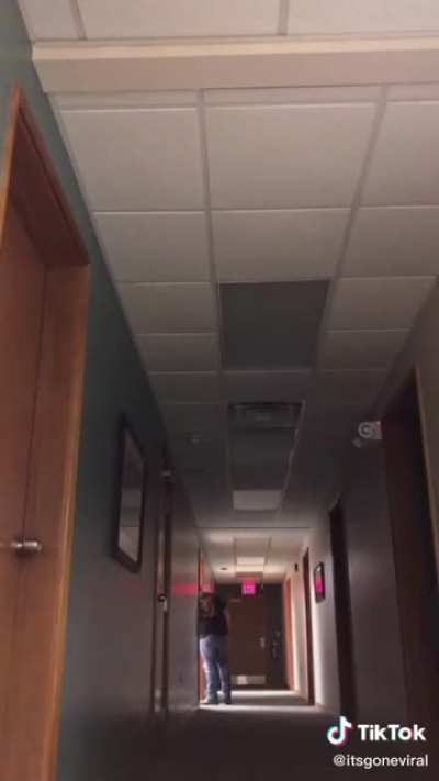 Just a kid pranking their stepdad.