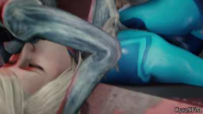 Samus gets fucked by Sectoids (Cyrusfm) [Metroid]