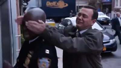 One of Holt&rsquo;s emotional moments