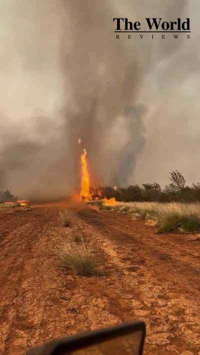 Firenado forms in Australia&rsquo;s Northern Territory as multiple bushfires burned across the region.