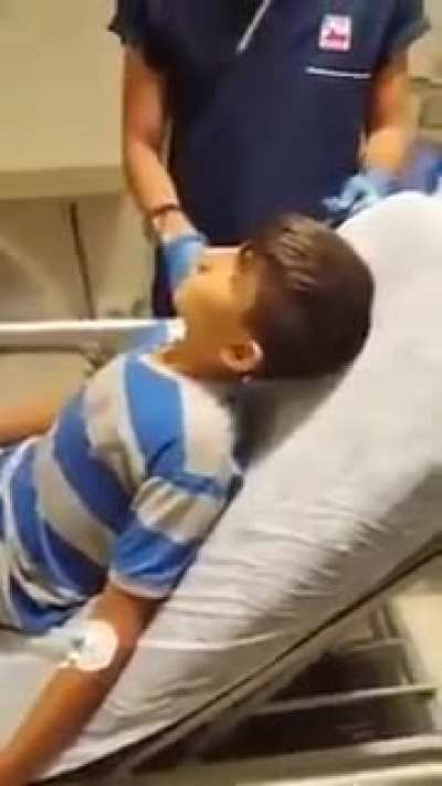 Party horn stuck in the airway
