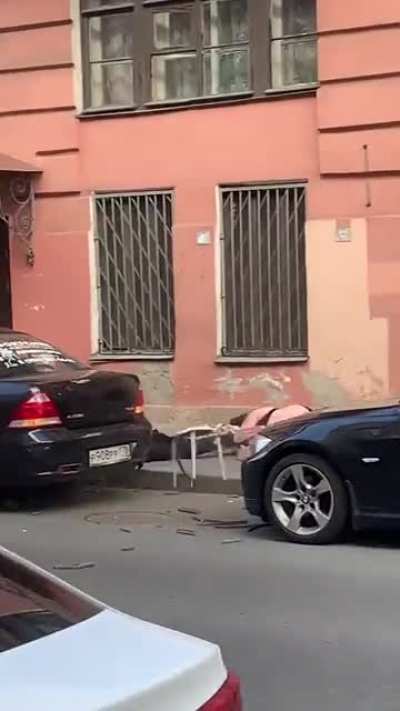 Terrifying Moment: Couple Fall Off Balcony While Fighting