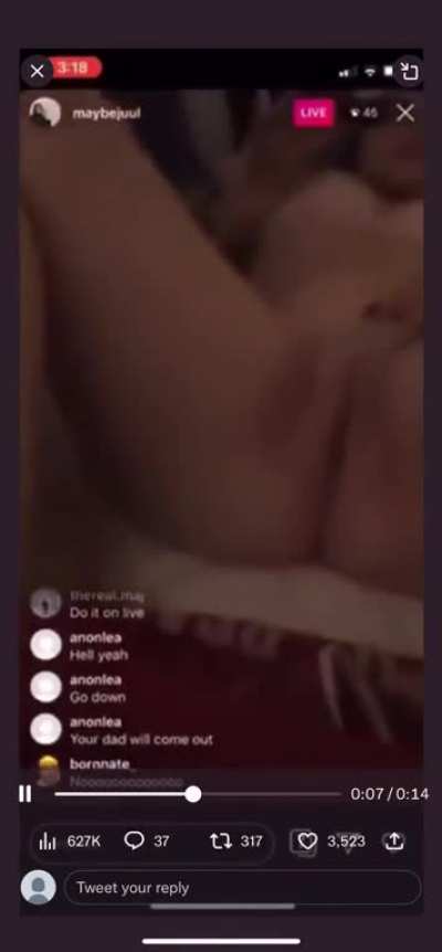 Exposed on IG live