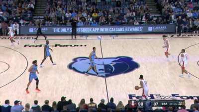 [Highlight] Dillon Brooks gets back to back driving layups to extend the lead late in the 4th quarter and force a Grizzlies timeout