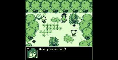 I was playing Dweller's Empty Path, and I found a reference to Deltarune, I think...