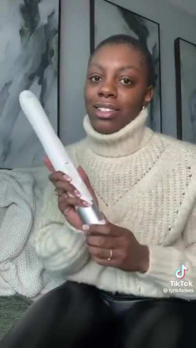 A lady and her new toy