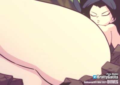 Caulifla's pussy flash