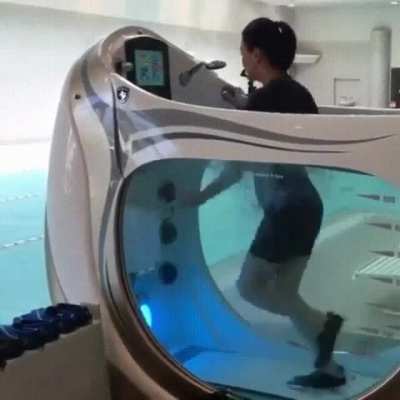 This underwater treadmill "Water Walker" costs 69k. Running underwater is way better for your joints