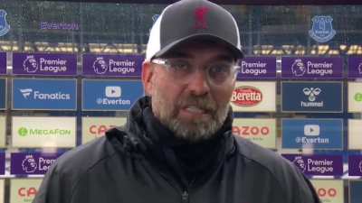 Jurgen Klopp goes silent for 5 seconds, probably deciding on whether he should take the fine.