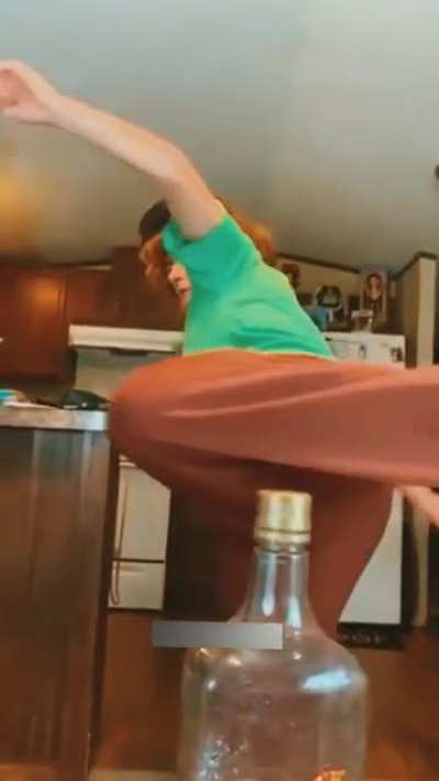 Caps off the bottle...