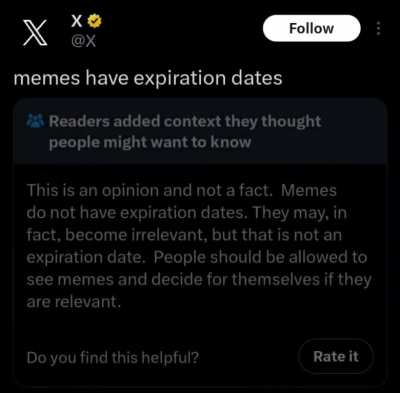 For context: Twitter was recently renamed to "X" and that's the official account 