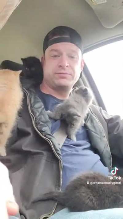 MaN bEiNg CoNVerTed InTo A LiVinG KitTeN SuiT.
