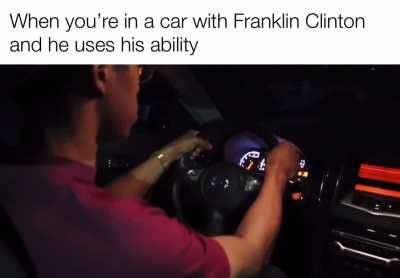 POV: You&rsquo;re in a car with Franklin