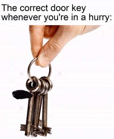 And all your keys look the same