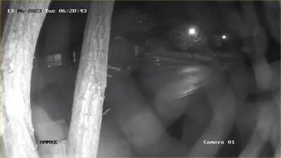 Early yesterday morning - meteor on security cams