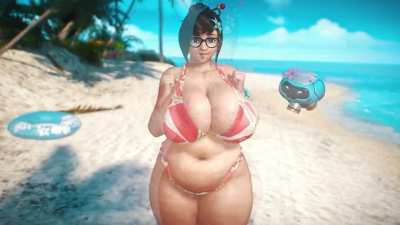 Thicc Mei teasing (Banskinator) [Overwatch]
