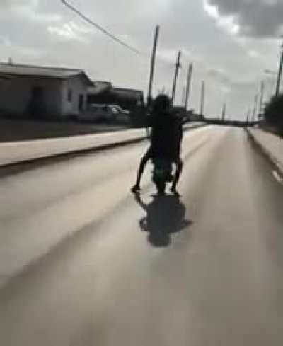 Don&rsquo;t do a wheelie in flip flops