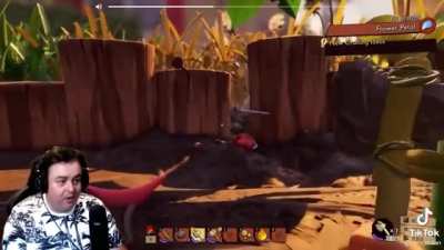Daz black finds some spider webbing