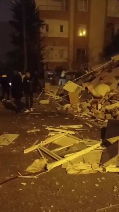 First video from Turkey after the 7.8 Magnitude Earthquake hit just an hour ago.