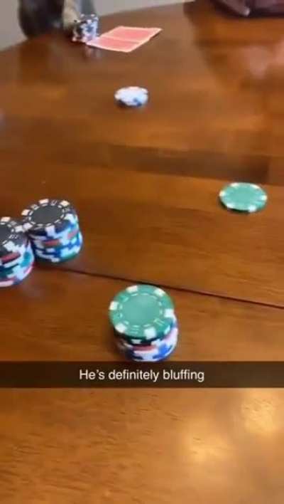 He's all in