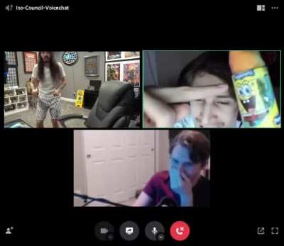 Just a normal discord call.