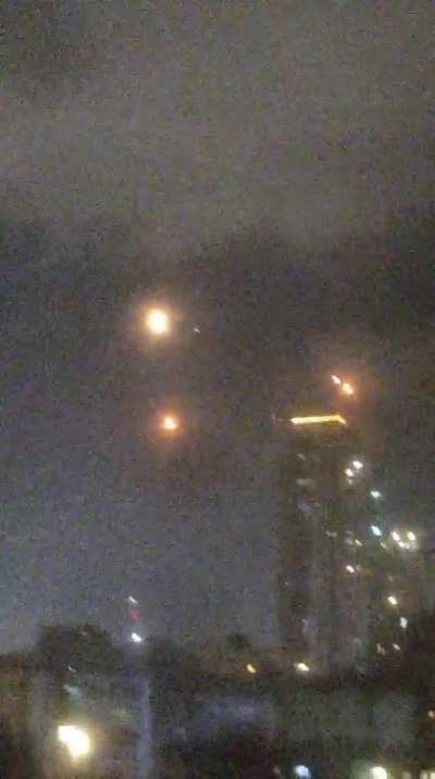 Iranian missiles being intercepted