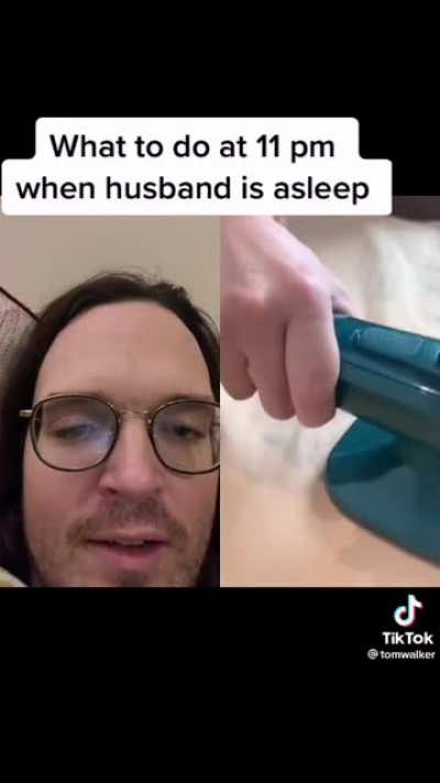 Wife when husband sleep
