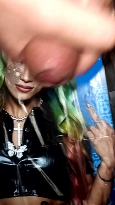 Two facials in a row for &laquo;Legit CumSlut&raquo; Sasha Banks💦💦