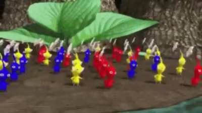 "Oh its just a weird long leg boss how bad could it be" My 43 confused pikmin: