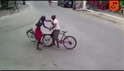 Unexpected reaction to head on collision