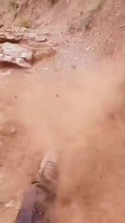 Braking right before jumping over a cliff. WCGW?